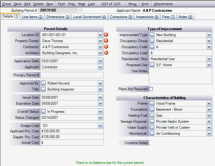 Permit Software Details Image