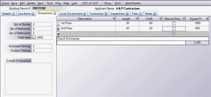 Permit Software Dimensions Image