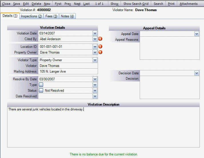 Permit Software Violations Image